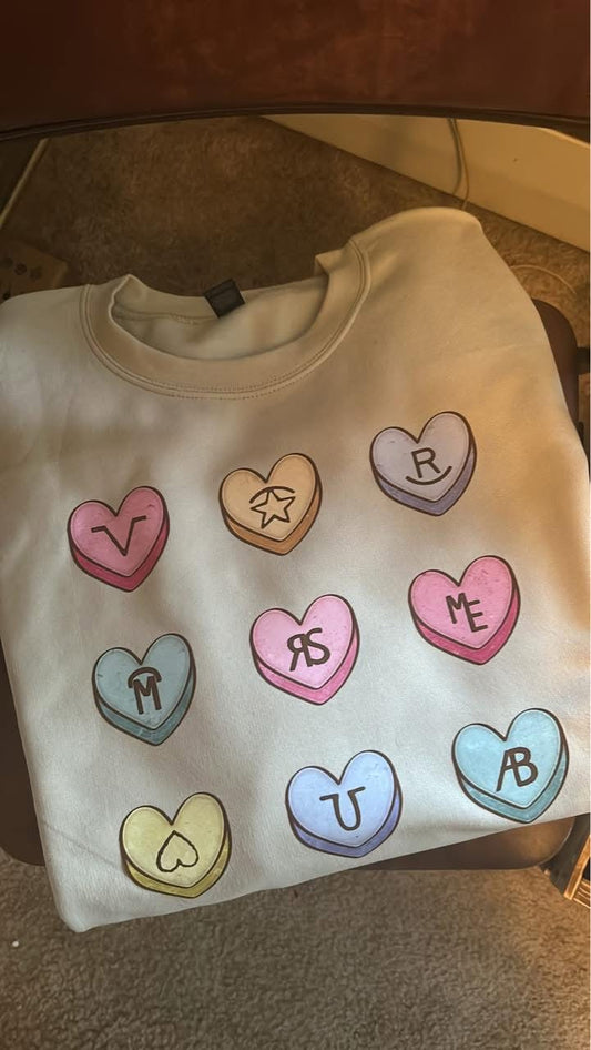 Candy Heart Brands crewneck/sweatshirt