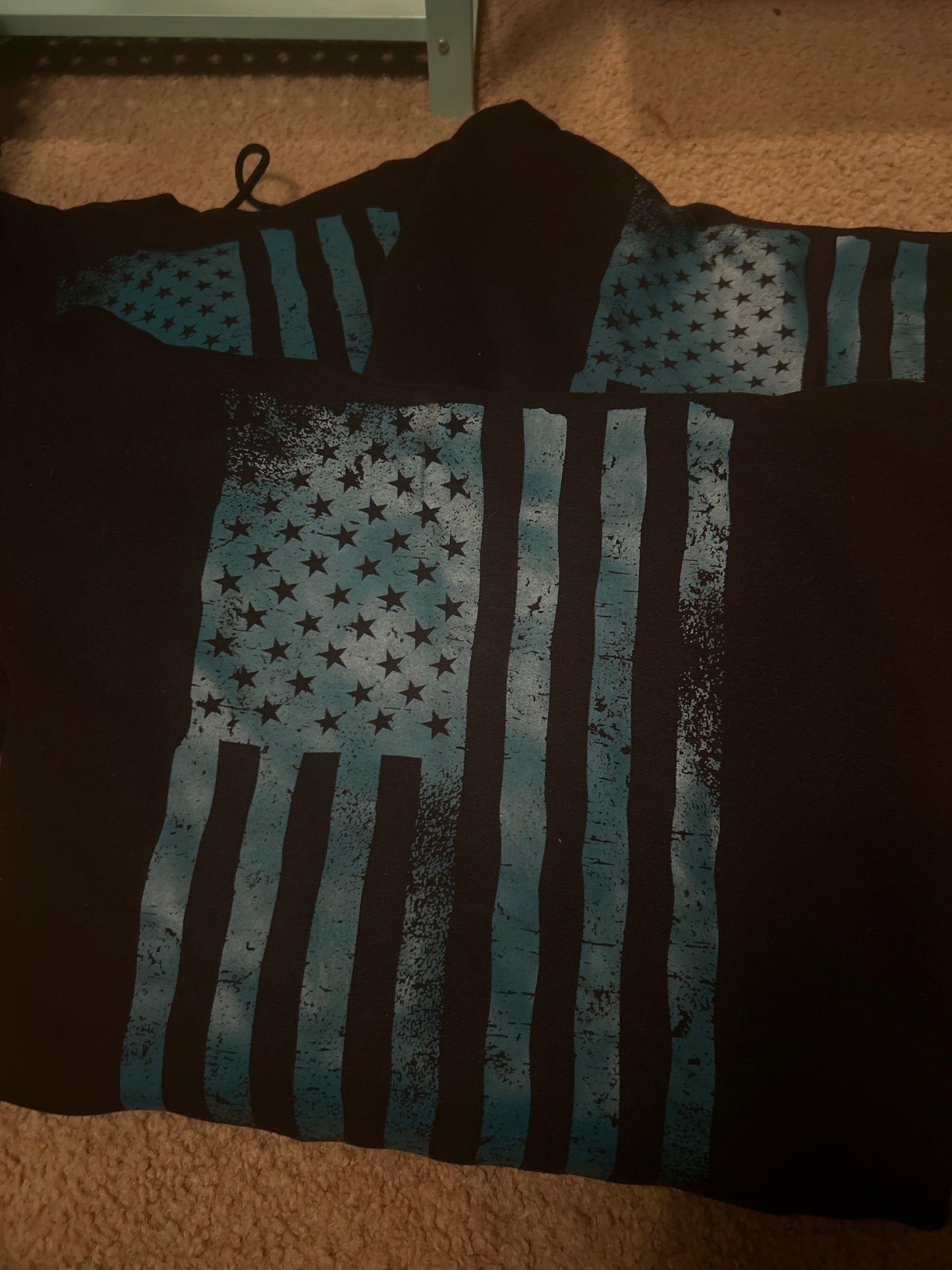 Turquoise Flag Hoodie